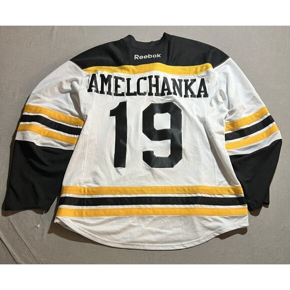 Florida Gridiron Preps High School Reebok #19 Amelchanka Hockey Jersey L White - Picture 7 of 10